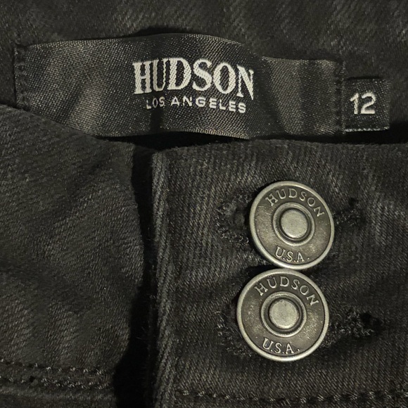 Hudson Jeans Black Beth Mid-Rise Baby Bootcut Petite Jean - Picture 5 of 6